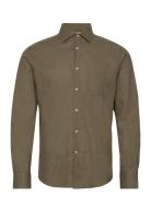 Bs Ferrol Casual Slim Fit Shirt Tops Shirts Casual Khaki Green Bruun &...