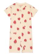 Pyjamas Romper Strawberries Sn Pyjama Sie Jumpsuit Haalari Multi/patte...