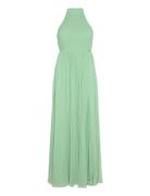 Fionne Pleated Gown Maksimekko Juhlamekko Green Bubbleroom