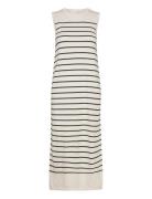 Slfberga Sl Knit Dress Polvipituinen Mekko Cream Selected Femme