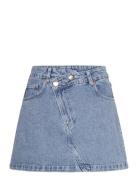 Boston Blue Denim Skirt Lyhyt Hame Blue ALOHAS