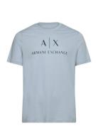 T-Shirt Tops T-shirts Short-sleeved Blue Armani Exchange