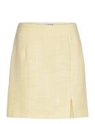 Annali Bouchle Skirt Lyhyt Hame Yellow A-View