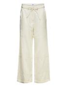 Dina - High Shine Blend Rd Bottoms Trousers Wide Leg Cream Day Birger ...