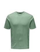 Onswyler Life 14 Ss Knit Tops T-shirts Short-sleeved Green ONLY & SONS