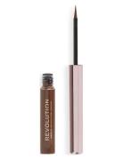 Revolution Super Flick Liquid Eyeliner Brown Eyeliner Rajauskynä Meikk...