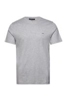 Sleek Mk Crew Tops T-shirts Short-sleeved Grey Michael Kors