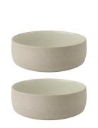 Emma Bowl Ø 13.5 Cm 2 Pcs Grey Home Tableware Bowls Breakfast Bowls Be...