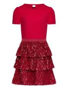 Dress S S Sequin Flounce Skirt Dresses & Skirts Dresses Casual Dresses...