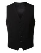 Slhslim-Mylologan Black Waistcoat B Noos Liivi Black Selected Homme