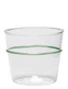 Orbit Drinking Glass Home Tableware Glass Drinking Glass Green Hübsch