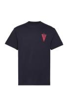 Beat Grape Designers T-shirts Short-sleeved Navy Libertine-Libertine