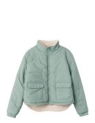 Nlfmorana Short Rev Jacket Toppatakki Green LMTD