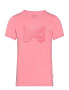 T-Shirt Ss Tops T-shirts Short-sleeved Pink Minymo