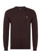 Cotton Merino Crew Jumper Tops Knitwear Round Necks Black Lyle & Scott