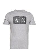 T-Shirt Tops T-shirts Short-sleeved Grey Armani Exchange