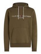 Tommy Logo Hoody Tops Sweat-shirts & Hoodies Hoodies Green Tommy Hilfi...