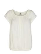 Sc-Marica Tops T-shirts & Tops Short-sleeved White Soyaconcept