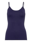 Decoy Top W/Narrow Straps Tops T-shirts & Tops Sleeveless Blue Decoy