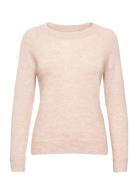 Slflulu Ls Knit O-Neck Noos Tops Knitwear Jumpers Pink Selected Femme