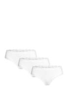 Brief 3-P Em Lace Brazilian Re Alushousut Brief Tangat White Lindex