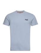 Essential Logo Emb Tee Tops T-shirts Short-sleeved Blue Superdry