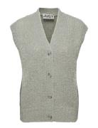Erida Knit Vest Vests Knitted Vests Grey Just Female