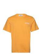 Blake T-Shirt Tops T-shirts Short-sleeved Yellow Les Deux