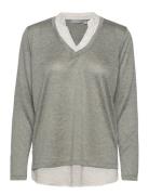 Frrexan Pu 1 Tops Knitwear Jumpers Grey Fransa