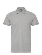 Mapoleo Melange Tops Polos Short-sleeved Grey Matinique