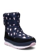 Rd Flash Hearts Kids Talvikengät Tarroilla Navy Rubber Duck