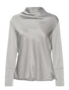 Ayumi Blouse Tops Blouses Long-sleeved Silver Ahlvar Gallery