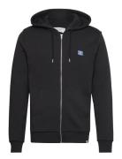 Piece Zipper Hoodie Tops Sweat-shirts & Hoodies Hoodies Black Les Deux