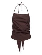 Top Tops T-shirts & Tops Sleeveless Brown Rosemunde