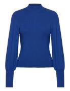 Vmhollykarispuff Ls Highnk Pullov Ga Boo Tops Knitwear Jumpers Blue Ve...