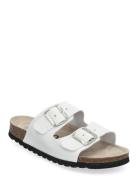 Biaolivia Sandal Suede Matalapohjaiset Sandaalit White Bianco