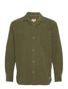 Overshirt Shark Collar Héritage Tops Overshirts Khaki Green Armor Lux