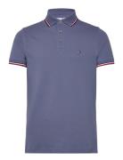 1985 Rwb Tipped Slim Polo Tops Polos Short-sleeved Blue Tommy Hilfiger