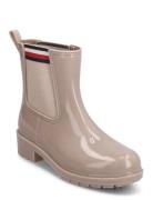 Corporate Elastic Rainboot Kumisaappaat Kengät Beige Tommy Hilfiger