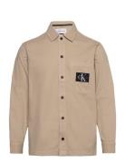 Utility Overshirt Tops Overshirts Beige Calvin Klein Jeans