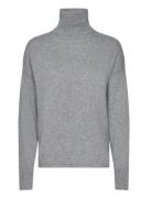 Lr-Zophia Tops Knitwear Turtleneck Grey Levete Room