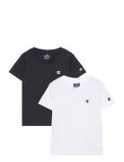 2 Pack Ss Tee Sport T-shirts Short-sleeved White Champion