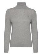 Extrafine Rollneck Tops Knitwear Turtleneck Grey GANT