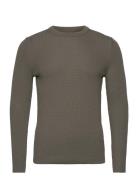 Tight Cotton Ulf Knit Tops Knitwear Round Necks Khaki Green Mads Nørga...