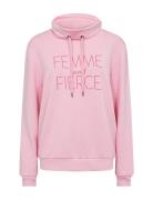 Sc-Banu Tops Sweat-shirts & Hoodies Sweat-shirts Pink Soyaconcept