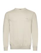 Asac_C Tops Knitwear Round Necks Beige BOSS