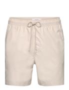 Medium Drawstring Uimashortsit Beige Calvin Klein