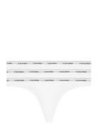 Thong 3Pk Stringit Alusvaatteet White Calvin Klein