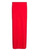 Low Waist Maxi Skirt Pitkä Hame Red Gina Tricot