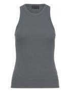 Lr-Numbia Tops T-shirts & Tops Sleeveless Grey Levete Room